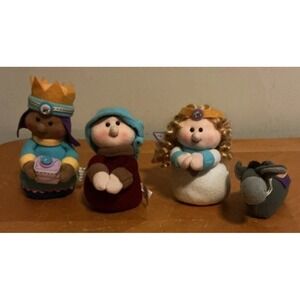 Hobby Lobby Plush Christmas Nativity Set Lot of 4 Stuffed‎ Plush Animals